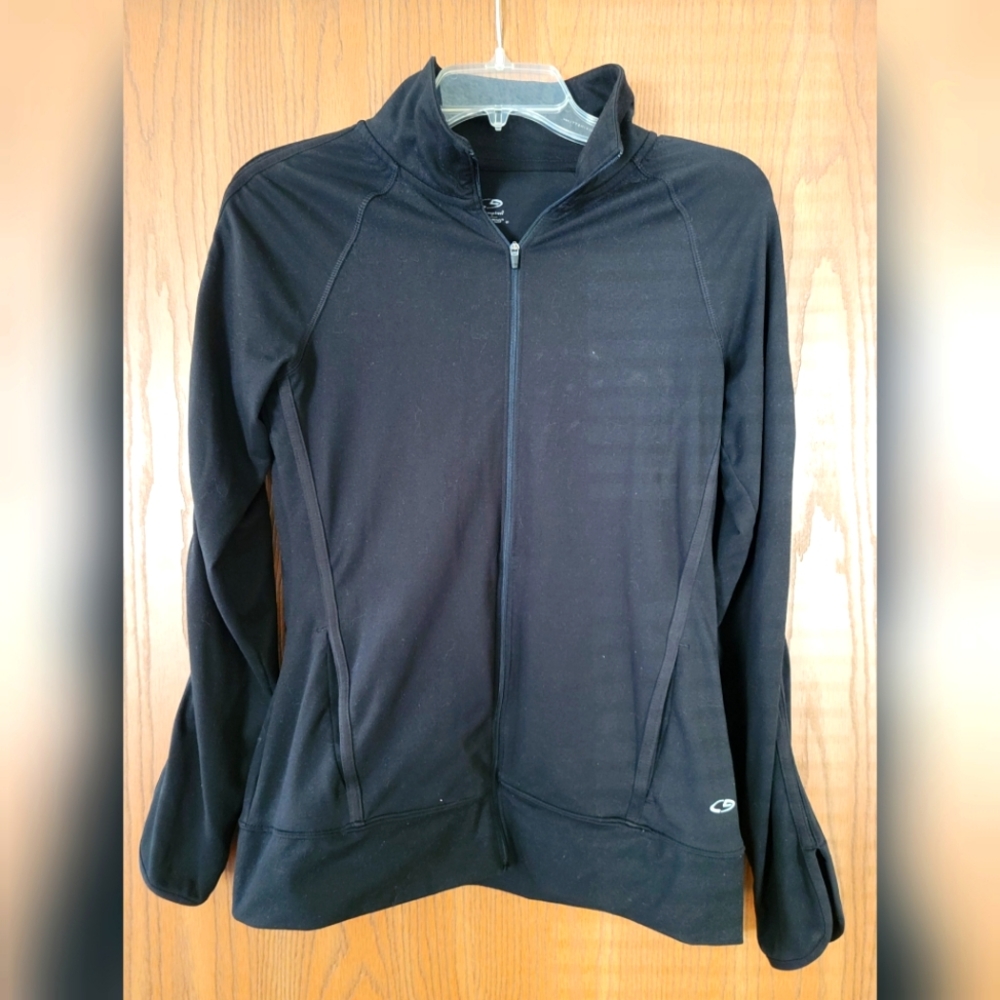 Black Champion athletic zip jacket